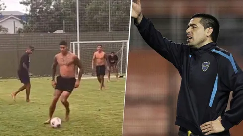 Riquelme, sin filtro sobre el picado de los jugadores de Boca en la previa del partido con Colón.