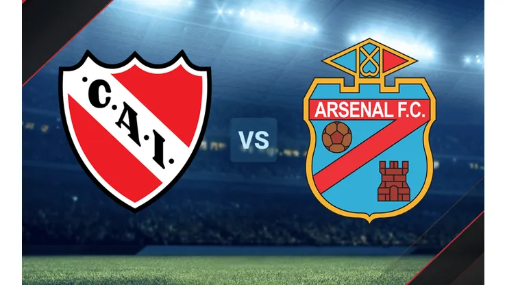 Independiente vs. Arsenal por la Copa de la Liga Profesional.