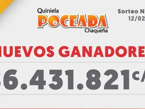 ¡Increíble! Hubo dos ganadores en la Quiniela Poceada Chaqueña: quiénes fueron y cuánto ganaron