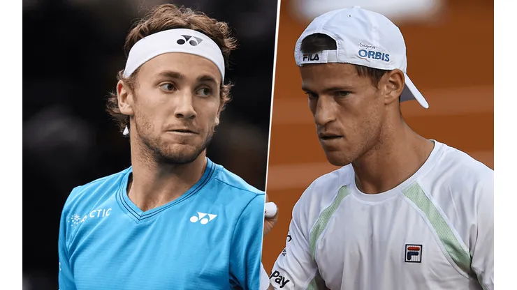 Casper Ruud vs. Diego Schwartzman por el Argentina Open (Fotos: Getty).