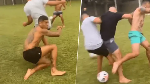 Jugadores de Boca participaron de un picadito.