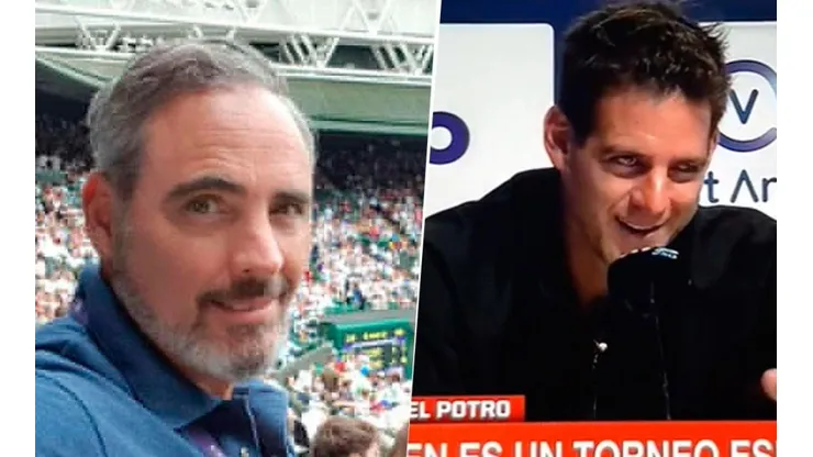Como Diego a Pasman: Del Potro 'atendio' a Miche en su última conferencia de prensa