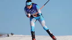 Nahiara Díaz compite en esquí de fondo en los Juegos Olímpicos de Invierno de Beijing 2022