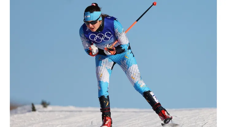 Nahiara Díaz compite en esquí de fondo en los Juegos Olímpicos de Invierno de Beijing 2022
