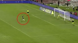 Girotti pateó su primer penal en Talleres.