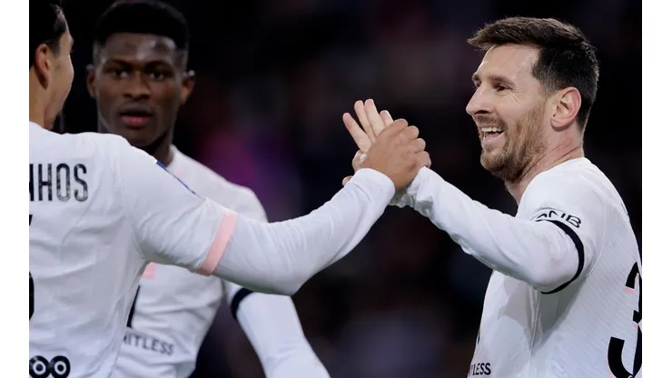 Messi anotó el tercer tanto en la goleada del PSG al Lille
