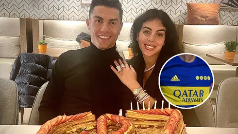 Cristiano recibió el saludo de un jugador de Boca.