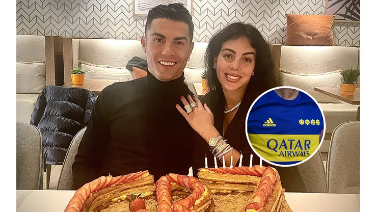 Cristiano recibió el saludo de un jugador de Boca.