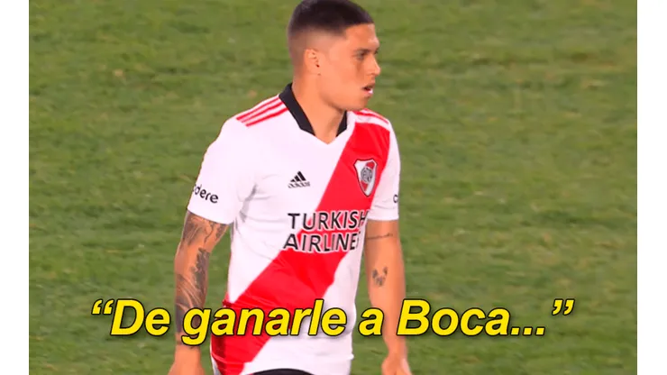 Juanfer volvió a jugar en River y los hinchas explotaron acordándose de Boca