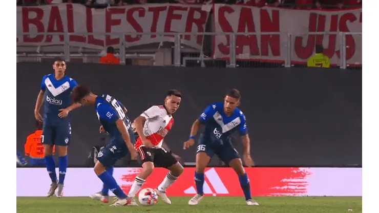 Esequiel Barco hizo lo que quiso en su debut con la camiseta de River.
