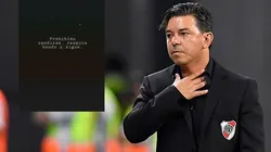 "Respira hondo": sorpresiva publicación de un jugador de River. (Getty Images)