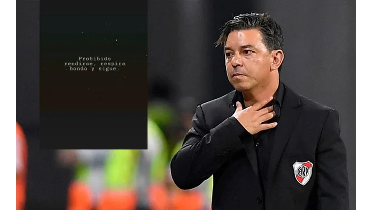 "Respira hondo": sorpresiva publicación de un jugador de River. (Getty Images)