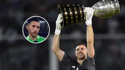 El video del año: el arquero de Colombia daba una nota y apareció Dibu Martínez haciendo de las suyas