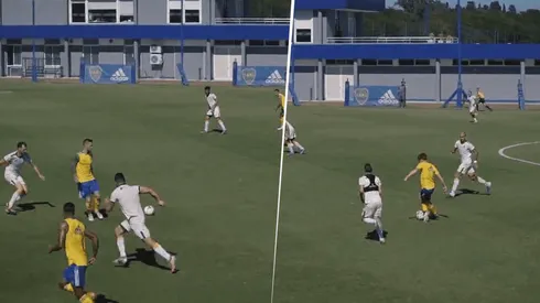 VIDEO | Pared con Benedetto y rabona: la enorme jugada de Barco en el gol de Boca