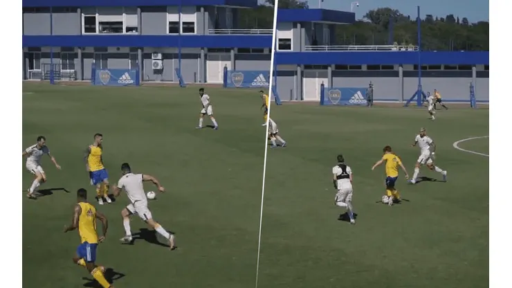 VIDEO | Pared con Benedetto y rabona: la enorme jugada de Barco en el gol de Boca