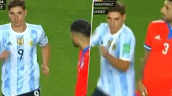 Maripán le dio la bienvenida a Julián Álvarez.