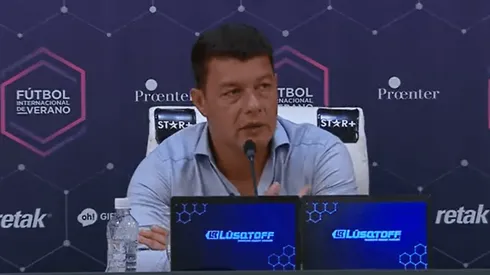 Battaglia habló de uno de los relegados.