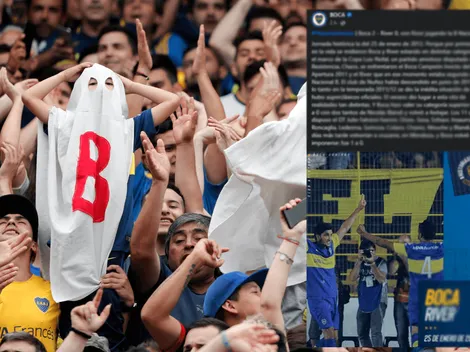El picante recuerdo de Boca en sus redes: "Con River jugando en la B"