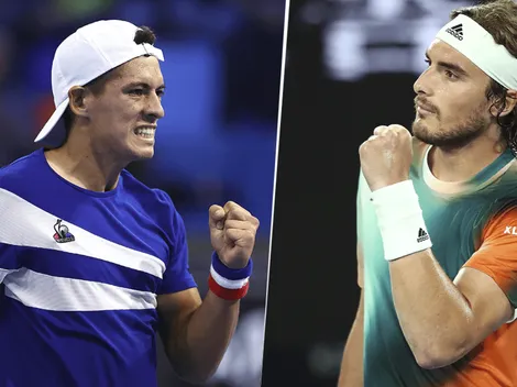 Sebastián Báez vs. Stefanos Tsitsipas por la segunda ronda del Australian Open 2022: hora y TV para ver HOY el partido EN VIVO