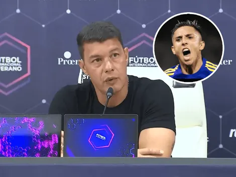 La frase paternal de Battaglia para Almendra en la conferencia de prensa