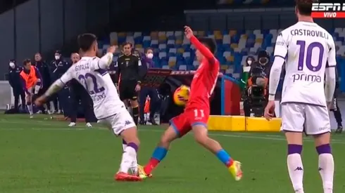 El brutal planchazo que sufrió Nico González en Italia