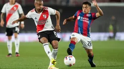 Nicolas De la Cruz volvió a entrenar con sus compañeros en River.