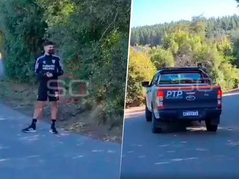 VIDEO | Insólito: el plantel de River se olvidó de Simón en la concentración