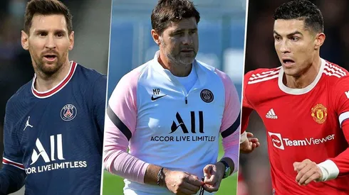 Pochettino analiza cambiar a Messi por Cristiano Ronaldo. (Getty Images)