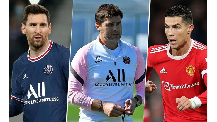 Pochettino analiza cambiar a Messi por Cristiano Ronaldo. (Getty Images)