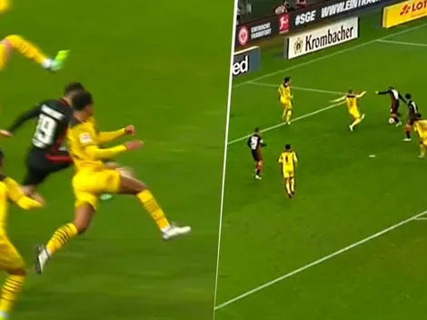 El doblete de Borré no alcanzó: Borussia Dortmund se lo dio vuelta al Frankfurt