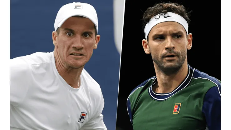 Facundo Bagnis vs. Grigor Dimitrov por el ATP 250 de Melbourne. (Fotos: Getty Images)