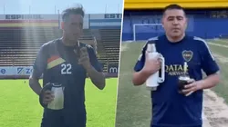 Migliore parodió el saludo de fin de año de Riquelme: "Acá, en el jardín de casa".