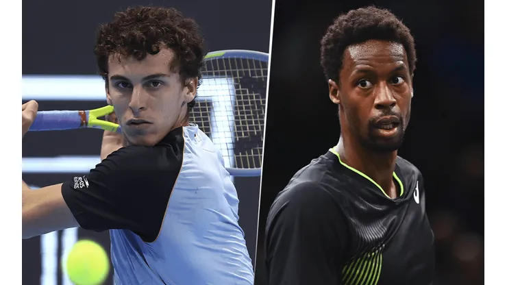 Juan Manuel Cerúndolo vs. Gaël Monfils por el ATP 250 de Adelaida. (Fotos: Getty Images)