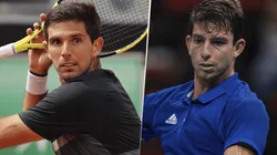 Federico Delbonis vs. Michail Pervolarakis por la ATP Cup. (Fotos: Getty Images)