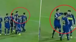 Video viral: Nández y Tevez, a las piñas durante un partido de Boca