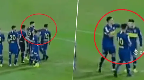 Video viral: Nández y Tevez, a las piñas durante un partido de Boca