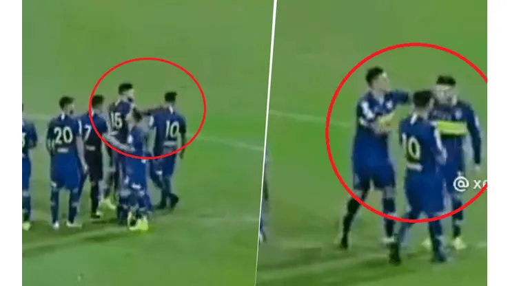 Video viral: Nández y Tevez, a las piñas durante un partido de Boca
