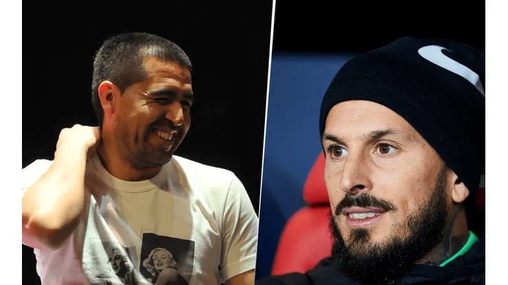 Riquelme y una ilusionante frase sobre el futuro de Benedetto: "Tenés las puertas abiertas para volver"