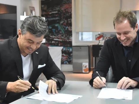 Las primeras 4 fotos de Gallardo tras haber renovado su contrato en River