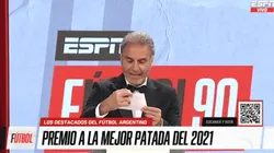 Ruggeri eligió la mejor patada del año ¡y fue una que terminó con amarilla! (Captura TV)