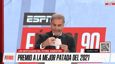 Ruggeri eligió la mejor patada del año ¡y fue una que terminó con amarilla! (Captura TV)