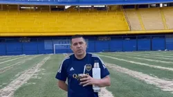 VIDEO | Riquelme pasó por 'el patio de su casa' y Boca subió un video suyo en La Bombonera