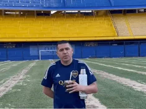 VIDEO | Riquelme pasó por 'el patio de su casa' y Boca subió un video suyo en La Bombonera