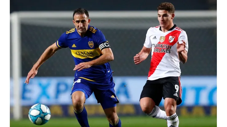 Carlos Izquierdoz (Boca) y Julián Álvarez (River), Copa Argentina