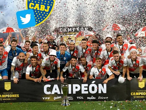 El único tuit de Boca tras la consagración de River en el Trofeo de Campeones