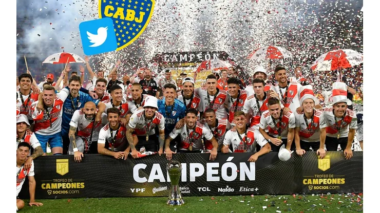 Boca no felicitó a River por el Trofeo de Campeones.
