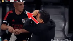 La frase de Palavecino tras el gol de Rollheiser.