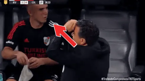 La frase de Palavecino tras el gol de Rollheiser.