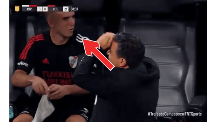 La frase de Palavecino tras el gol de Rollheiser.