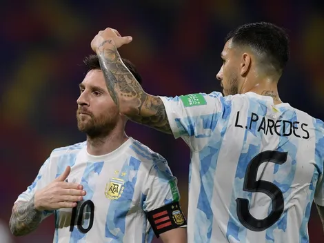 "Bien acompañados": la increíble foto que publicó Paredes junto a Messi, Di María y una invitada especial